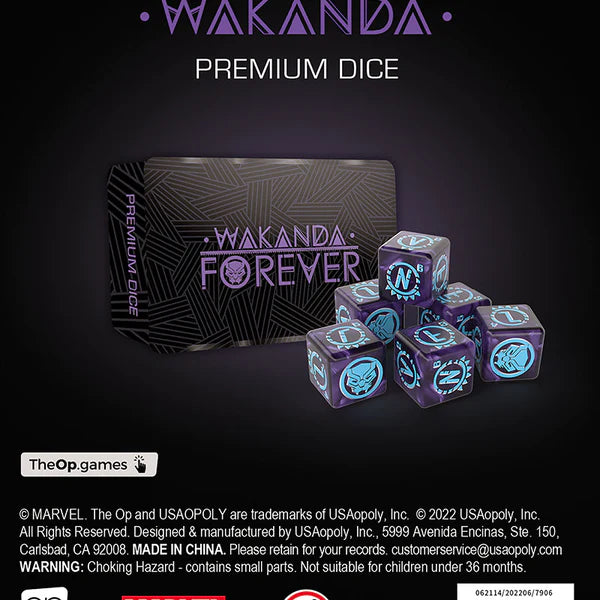 Marvel Wakanda Black Panther Premium Dice Set | Gamers Paradise