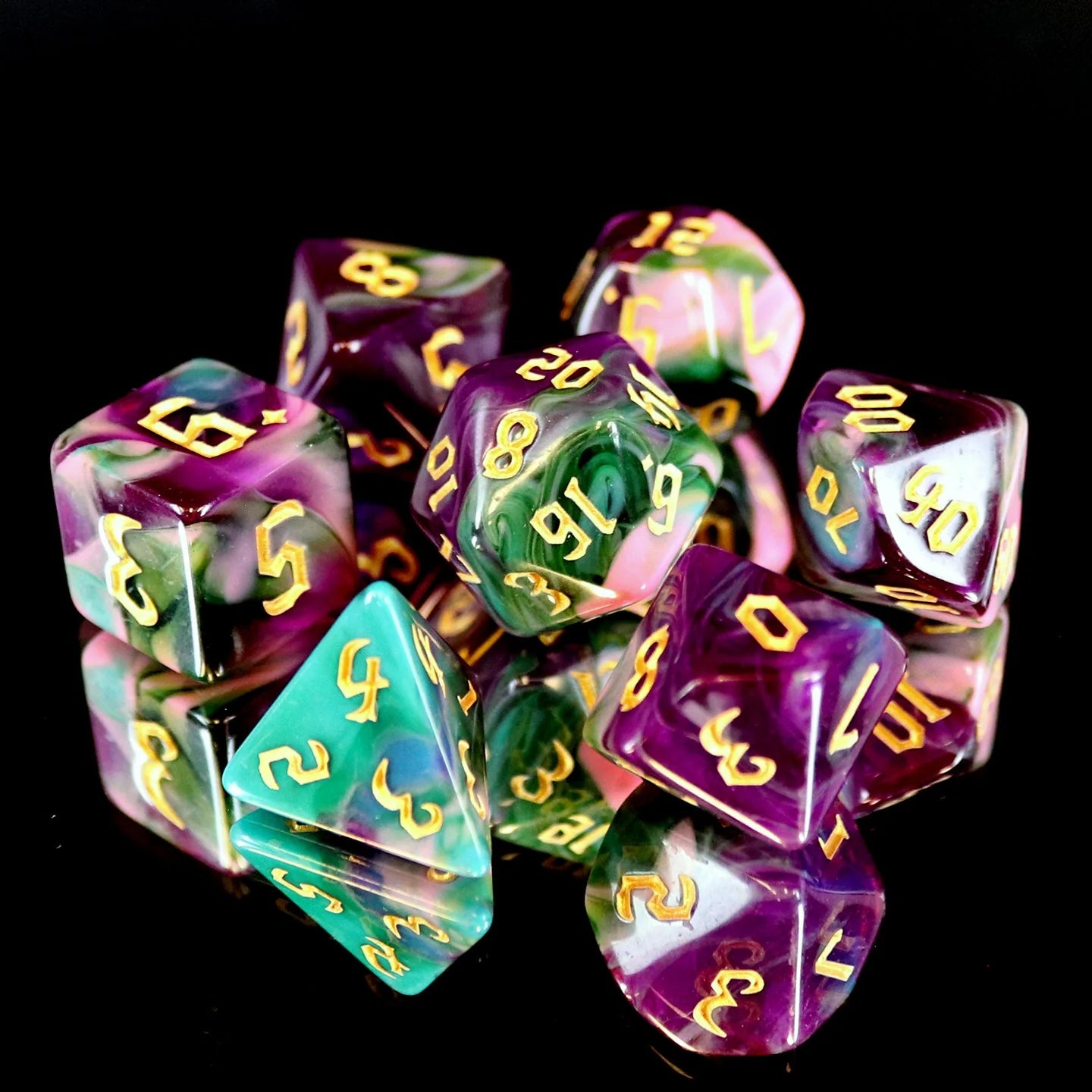 DIE HARD DICE - 7pc RPG Set - Night Elves | Gamers Paradise