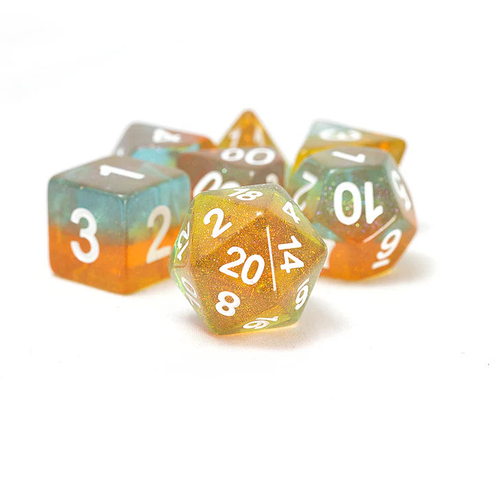 SIRIUS DICE: 7CT POLY DICE SET: CELESTIAL: OCEAN DUSK | Gamers Paradise