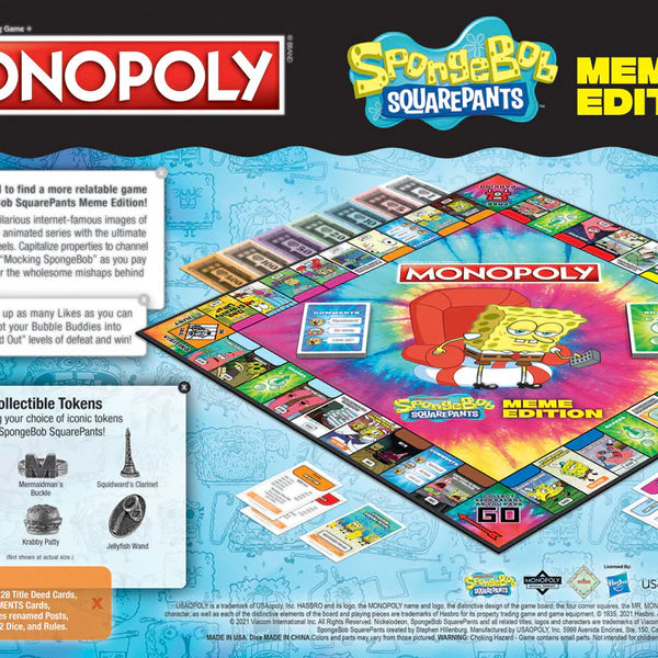 MONOPOLY: SPONGEBOB SQUAREPANTS MEME EDITION | Gamers Paradise