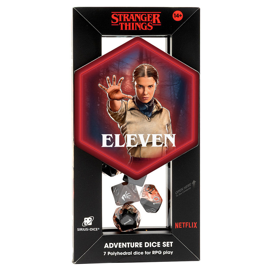 7-Set Stranger Things Adventure Dice: Eleven | Gamers Paradise