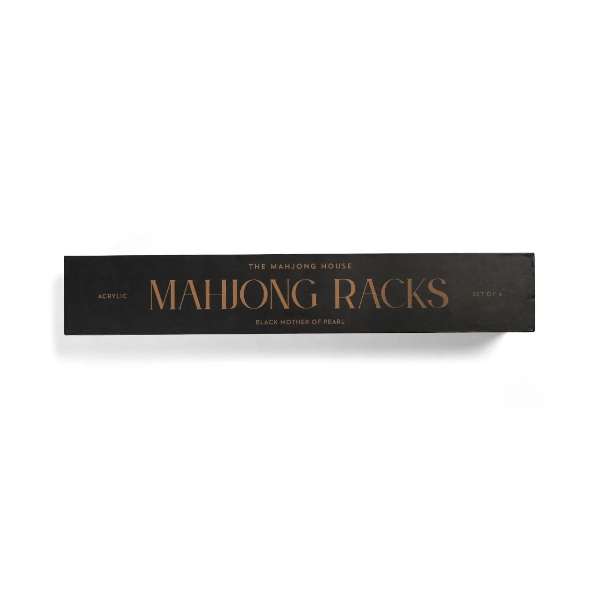 Set of 4 Black Mother of Pearl Mahjong Racks | Gamers Paradise