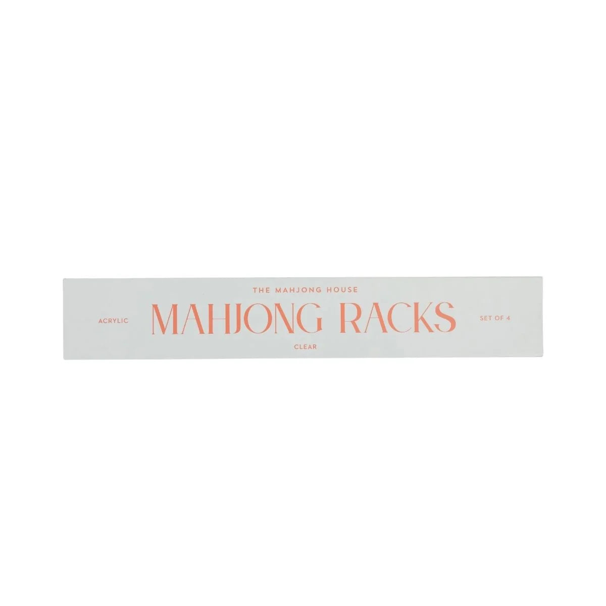 Set of 4 Clear Mahjong Racks | Gamers Paradise