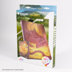 Gamegenic | MTG: The Hobbit: Zip-Up Album 18-Pocket - Smaug's Mox Amber | Gamers Paradise