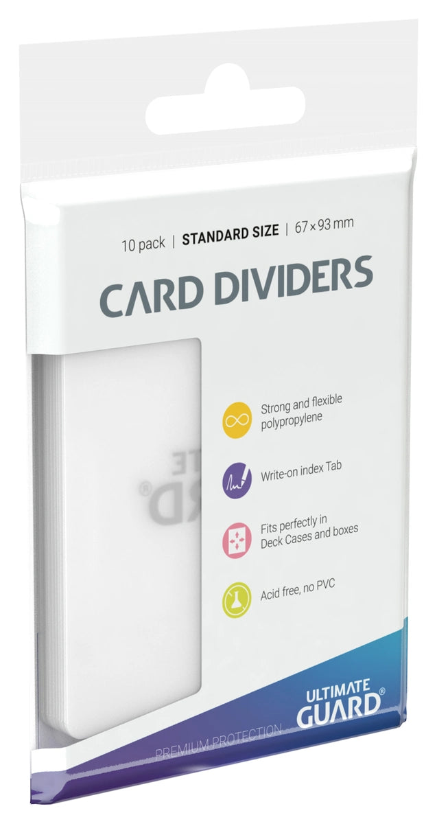 Card Dividers Standard Size (10) - Transparent | Gamers Paradise