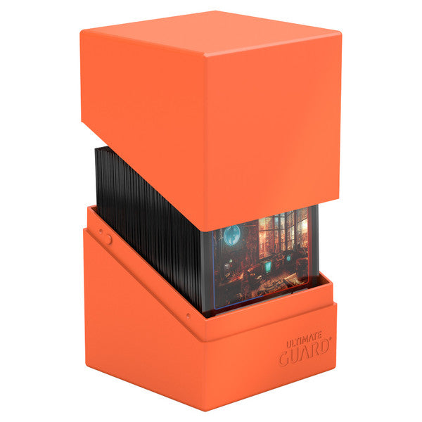 Deck Box: Boulder: Solid: 100+: Neon Orange | Gamers Paradise