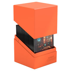 Deck Box: Boulder: Solid: 100+: Neon Orange | Gamers Paradise