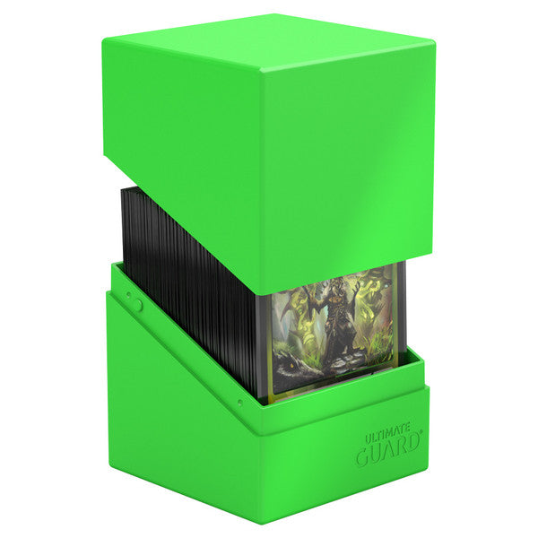 Deck Box: Boulder: Solid: 100+: Neon Green | Gamers Paradise