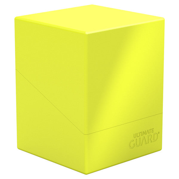 Deck Box: Boulder: Solid: 100+: Neon Yellow | Gamers Paradise