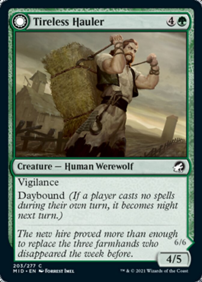Tireless Hauler // Dire-Strain Brawler [Innistrad: Midnight Hunt] | Gamers Paradise