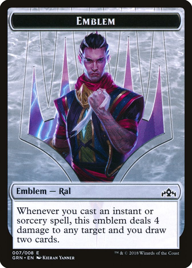 Ral, Izzet Viceroy Emblem [Guilds of Ravnica Tokens] | Gamers Paradise