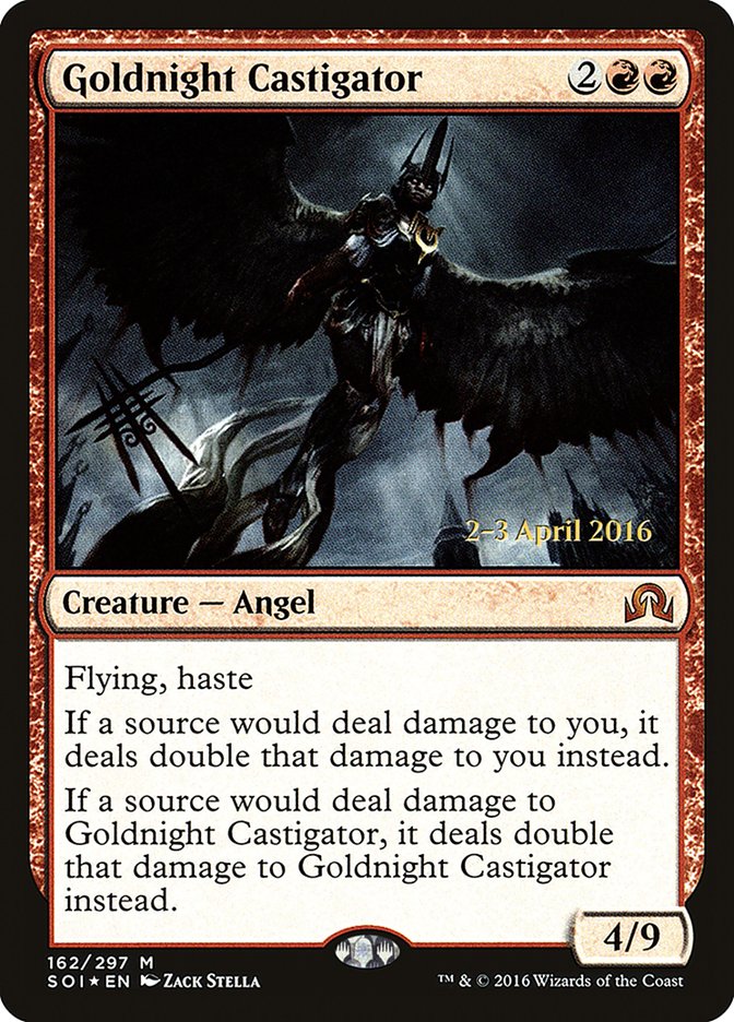 Goldnight Castigator [Shadows over Innistrad Prerelease Promos] | Gamers Paradise