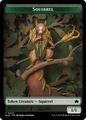 Squirrel // Darkstar Augur Double-Sided Token [Bloomburrow Tokens] | Gamers Paradise