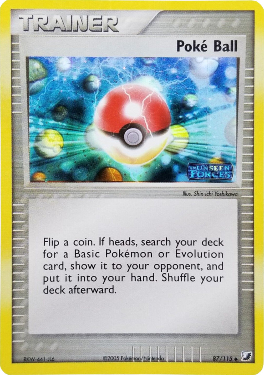 Poke Ball (87/115) (Stamped) [EX: Unseen Forces] | Gamers Paradise