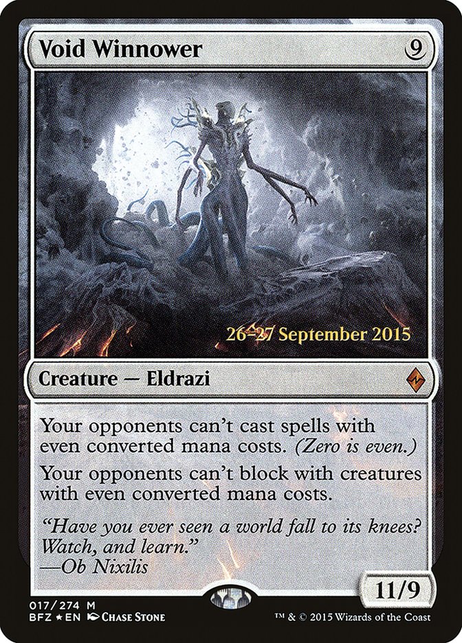 Void Winnower [Battle for Zendikar Prerelease Promos] | Gamers Paradise