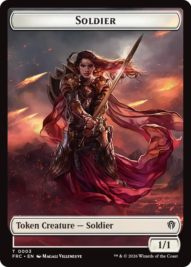 Soldier // Shark Double-Sided Token [Reality Fracture Commander Tokens] | Gamers Paradise