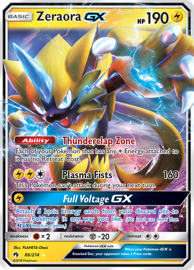 Zeraora GX (86/214) [Sun & Moon: Lost Thunder] | Gamers Paradise
