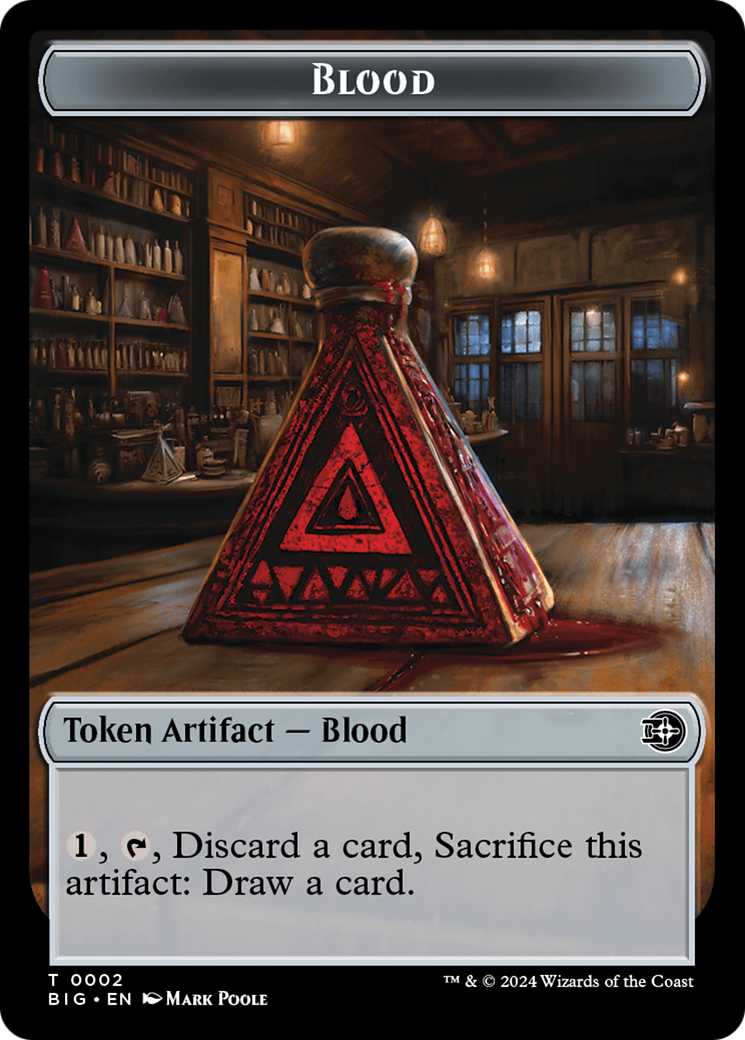 Mercenary // Blood Double-Sided Token [Outlaws of Thunder Junction Tokens] | Gamers Paradise
