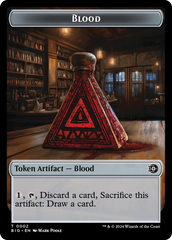 Mercenary // Blood Double-Sided Token [Outlaws of Thunder Junction Tokens] | Gamers Paradise