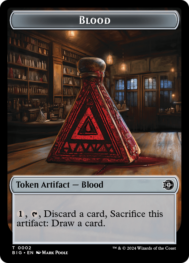 Blood // Plot Double-Sided Token [Outlaws of Thunder Junction: The Big Score Tokens] | Gamers Paradise