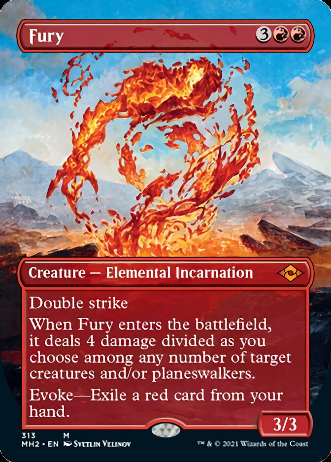 Fury (Borderless Alternate Art) [Modern Horizons 2] | Gamers Paradise