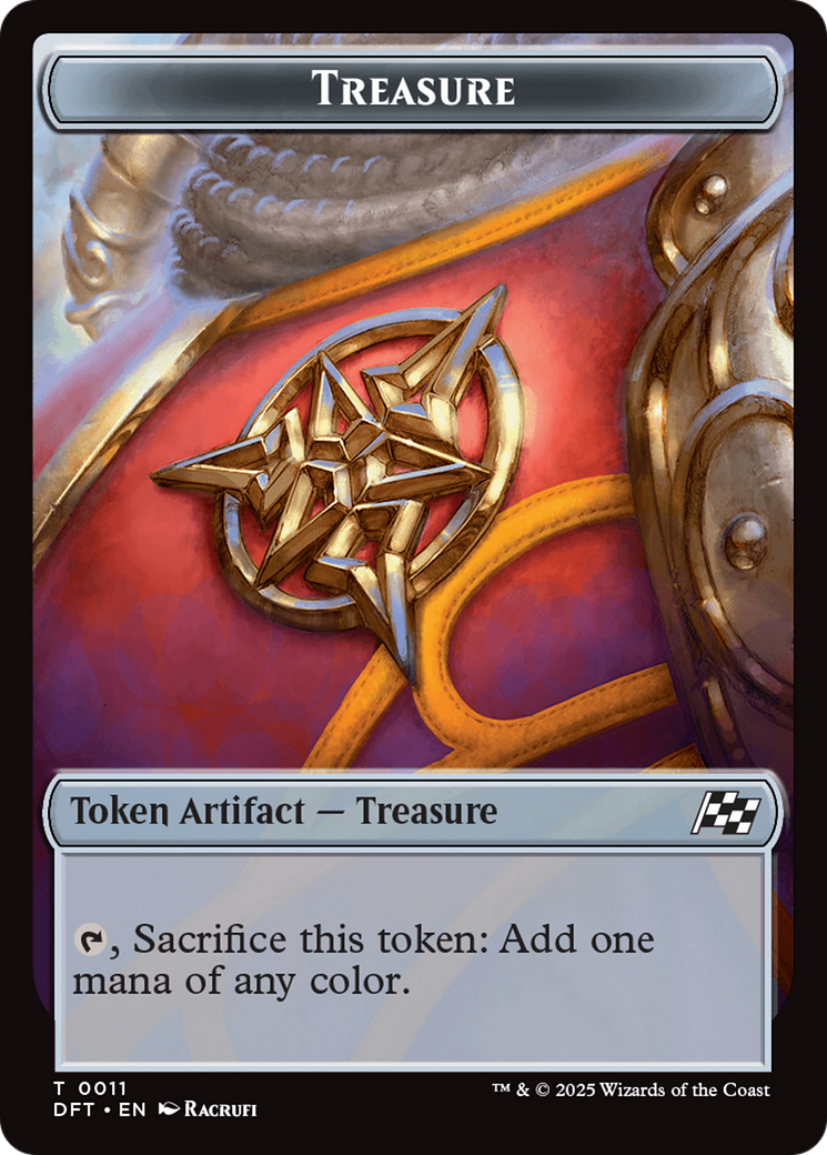Nalaar Aetherjet // Treasure Double-Sided Token [Aetherdrift Commander Tokens] | Gamers Paradise