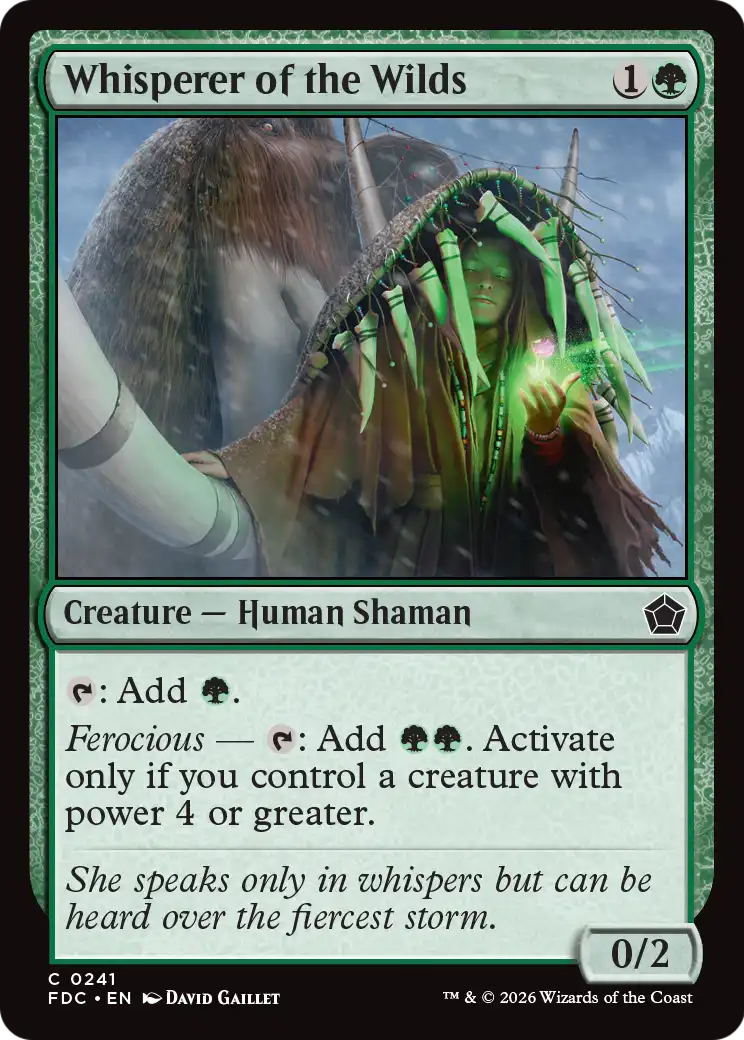 Whisperer of the Wilds [Foundations Commander] | Gamers Paradise