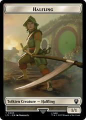 Halfling // Treasure Token [The Lord of the Rings: Tales of Middle-Earth Commander Tokens] | Gamers Paradise
