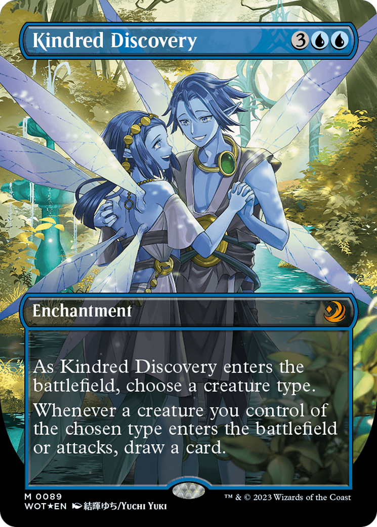 Kindred Discovery (Anime Borderless) (Confetti Foil) [Wilds of Eldraine: Enchanting Tales] | Gamers Paradise