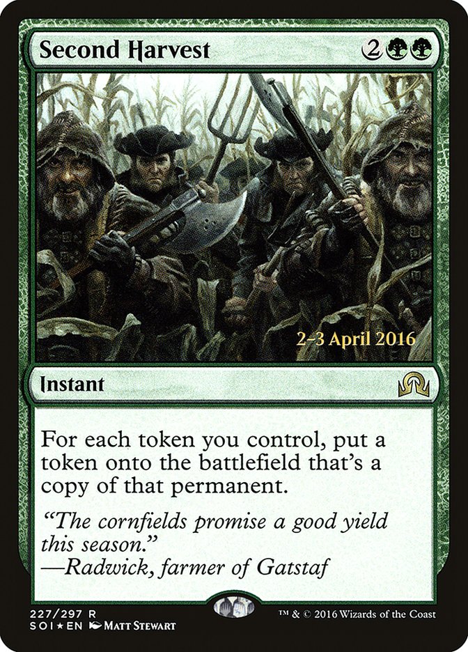 Second Harvest [Shadows over Innistrad Prerelease Promos] | Gamers Paradise