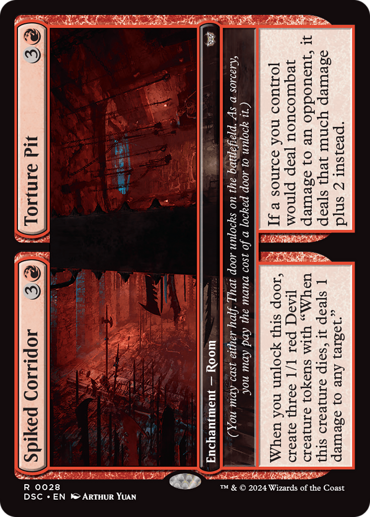 Spiked Corridor // Torture Pit [Duskmourn: House of Horror Commander] | Gamers Paradise