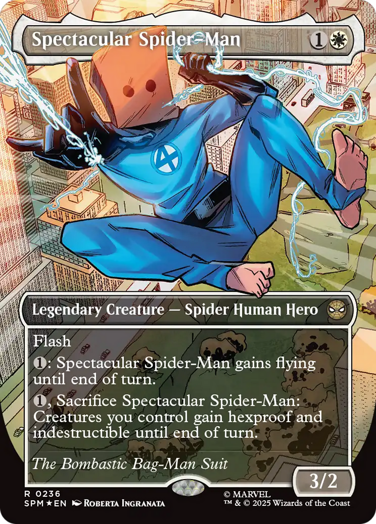 Spectacular Spider-Man (0236) (Borderless) (Textured Foil) [Marvel's Spider-Man] | Gamers Paradise