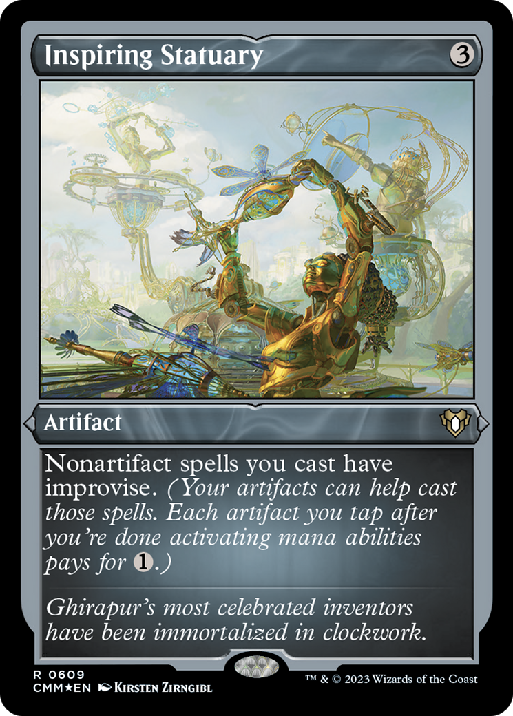 Inspiring Statuary (Foil Etched) [Commander Masters] | Gamers Paradise