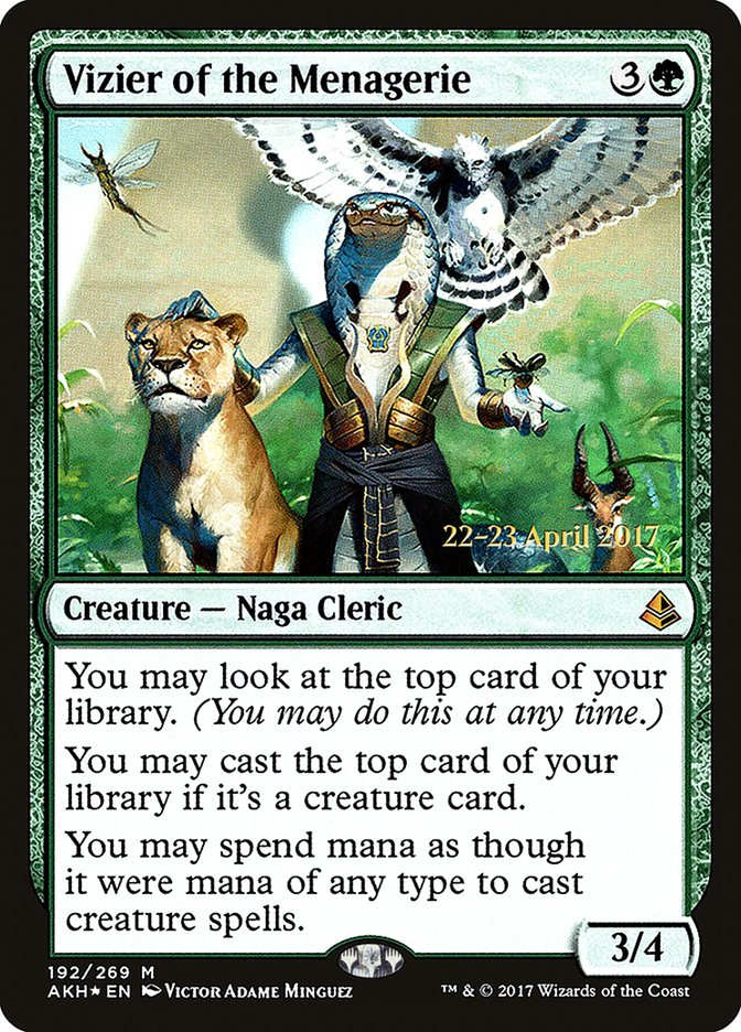 Vizier of the Menagerie [Amonkhet Prerelease Promos] | Gamers Paradise