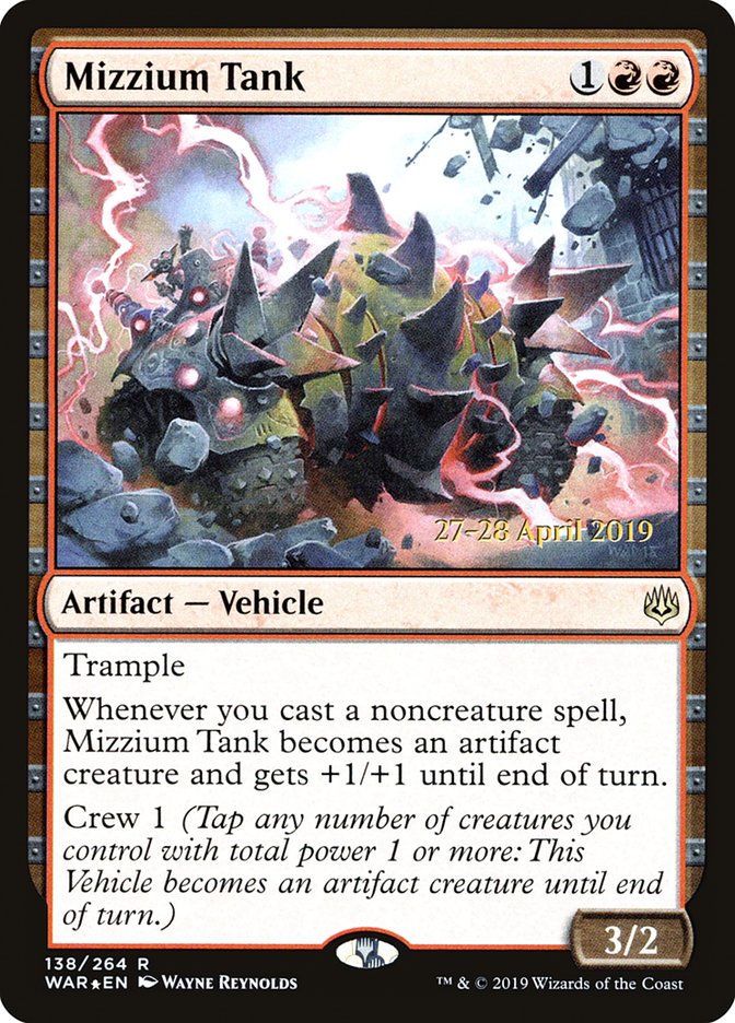 Mizzium Tank [War of the Spark Prerelease Promos] | Gamers Paradise