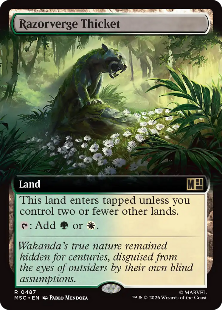 Razorverge Thicket (Extended Art) [Marvel Super Heroes Commander] | Gamers Paradise
