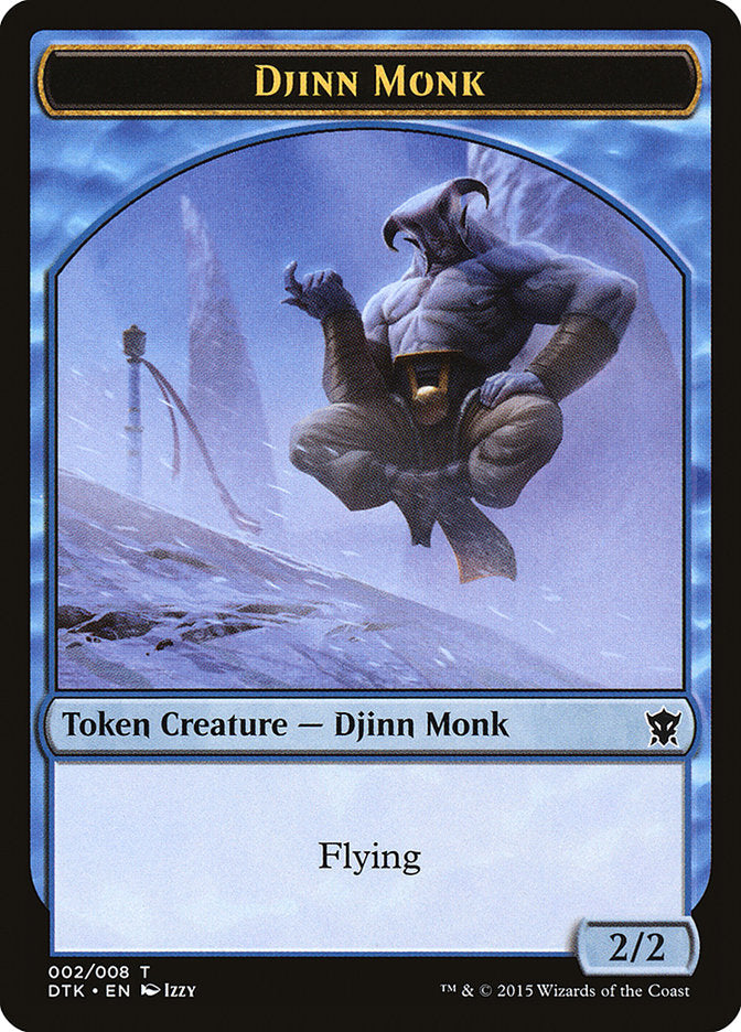 Djinn Monk Token [Dragons of Tarkir Tokens] | Gamers Paradise