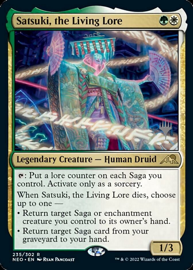 Satsuki, the Living Lore (Promo Pack) [Kamigawa: Neon Dynasty Promos] | Gamers Paradise