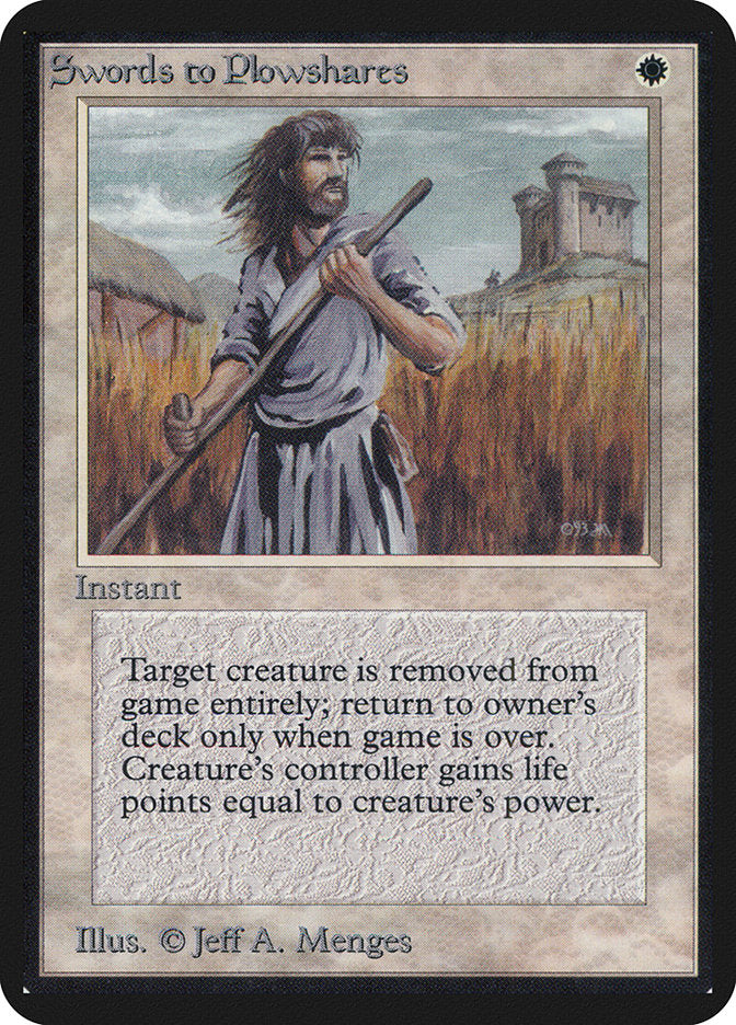 Swords to Plowshares [Alpha Edition] | Gamers Paradise