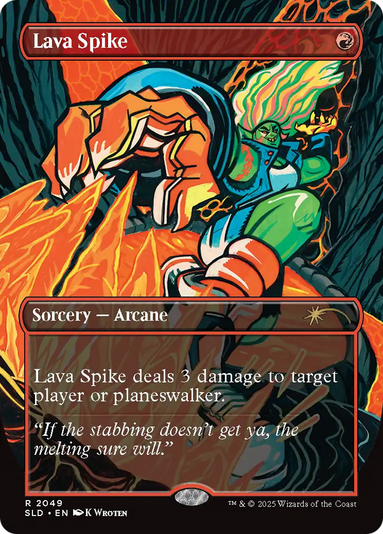 Lava Spike (2049) (Rainbow Foil) [Secret Lair Drop Series] | Gamers Paradise