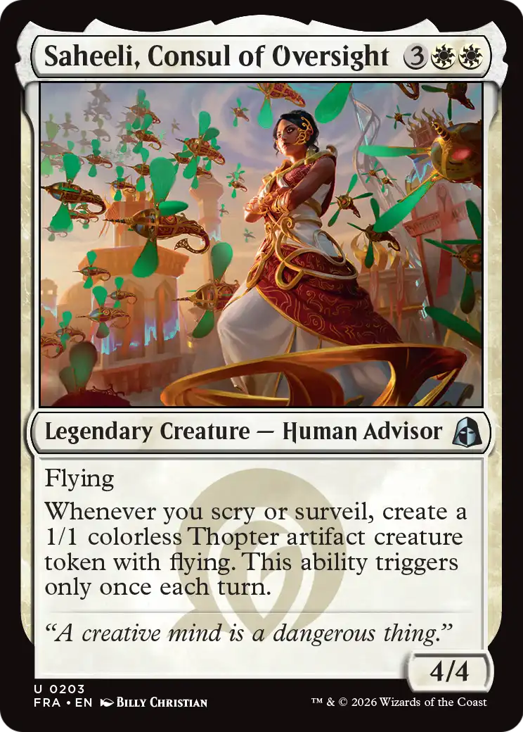 Saheeli, Consul of Oversight [Reality Fracture] | Gamers Paradise