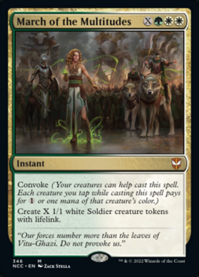 March of the Multitudes [Streets of New Capenna Commander] | Gamers Paradise