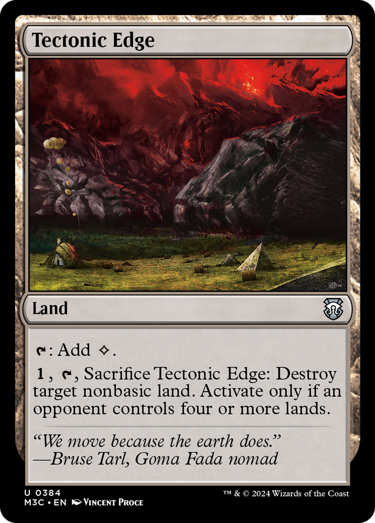 Tectonic Edge (Ripple Foil) [Modern Horizons 3 Commander] | Gamers Paradise
