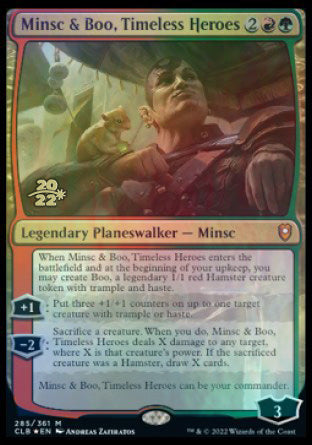 Minsc & Boo, Timeless Heroes [Commander Legends: Battle for Baldur's Gate Prerelease Promos] | Gamers Paradise