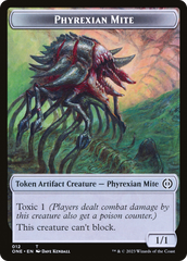 Phyrexian Mite Token (012) // Phyrexian Golem Double-Sided Token [Phyrexia: All Will Be One Tokens] | Gamers Paradise