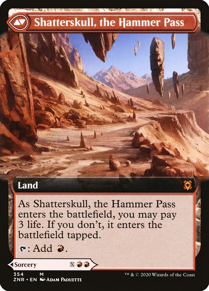Shatterskull Smashing // Shatterskull, the Hammer Pass (Extended Art) [Zendikar Rising] | Gamers Paradise