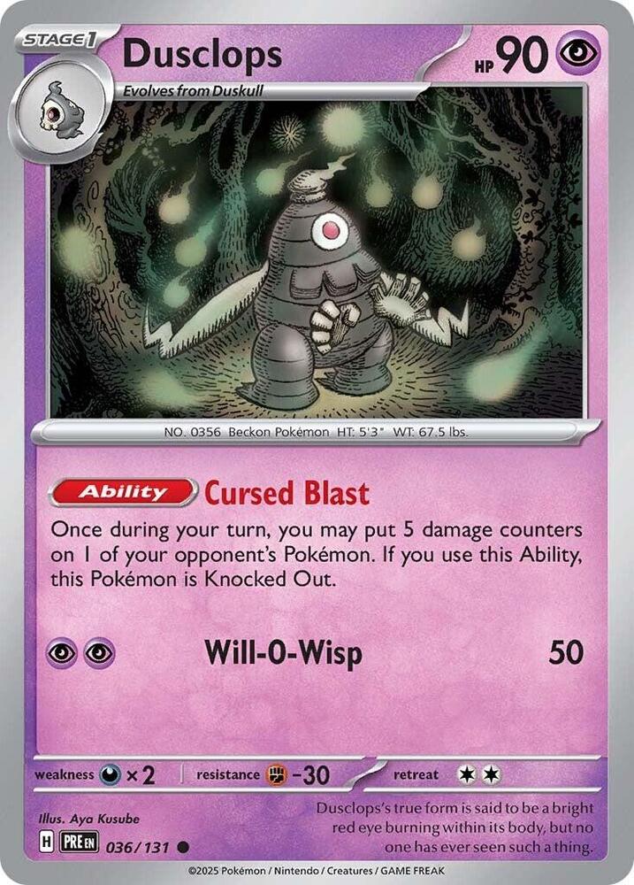 Dusclops (036/131) [Scarlet & Violet: Prismatic Evolutions] | Gamers Paradise
