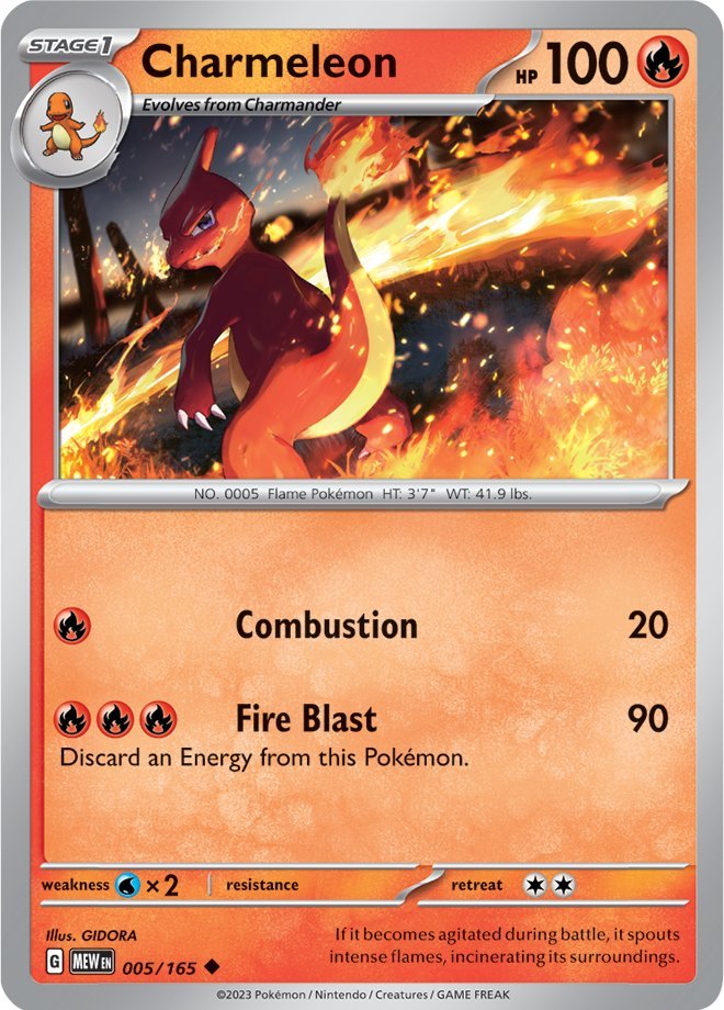 Charmeleon (005/165) [Scarlet & Violet: 151] | Gamers Paradise