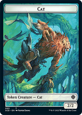 Saproling // Cat Double-Sided Token [Starter Commander Decks] | Gamers Paradise