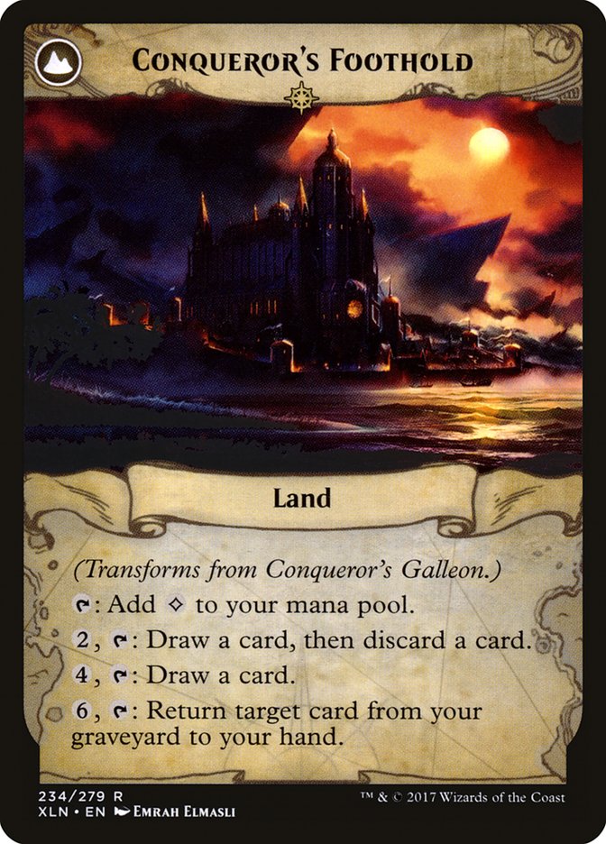 Conqueror's Galleon // Conqueror's Foothold [Ixalan] | Gamers Paradise